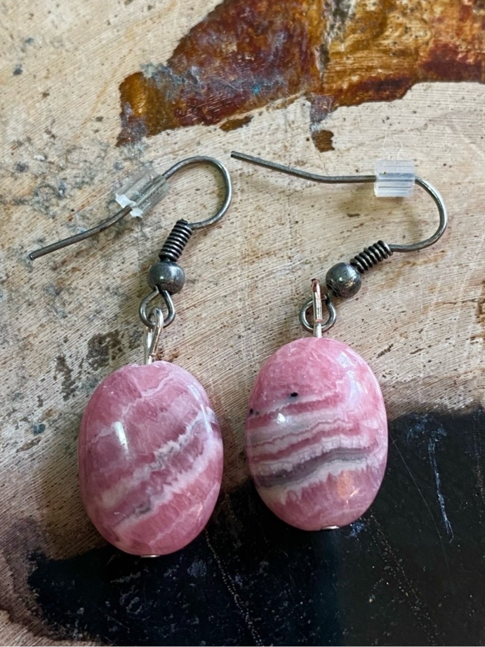 Rhodochrosite Earrings